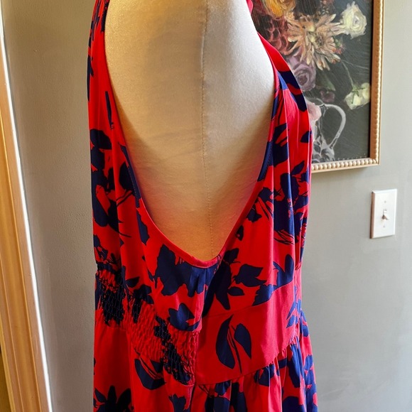Women's Floral Halter Top Maxi 2XL Resort Beachy Boho - Picture 11 of 12